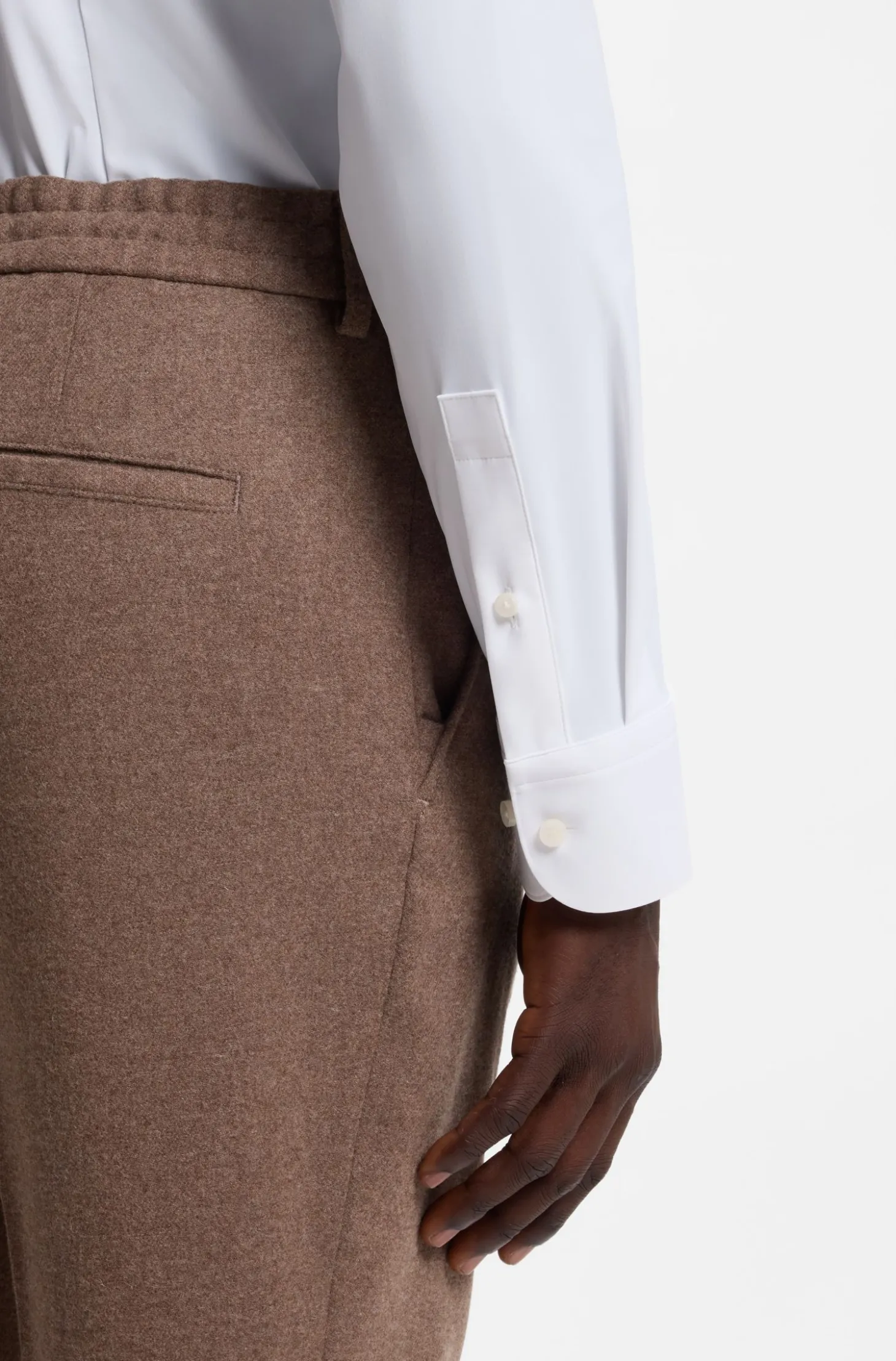 Slim-Fit Hemd aus Performance-Stretch-Jersey