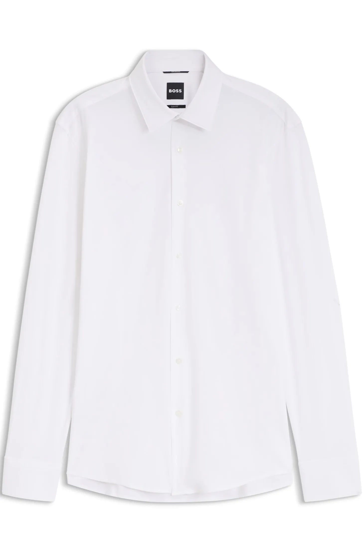 Slim-Fit Hemd aus Performance-Stretch-Jersey