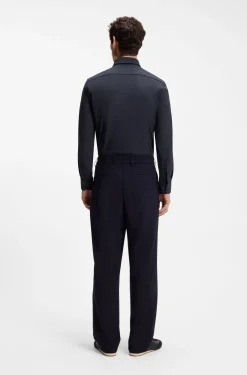 Slim-Fit Hemd aus Performance-Stretch-Jersey