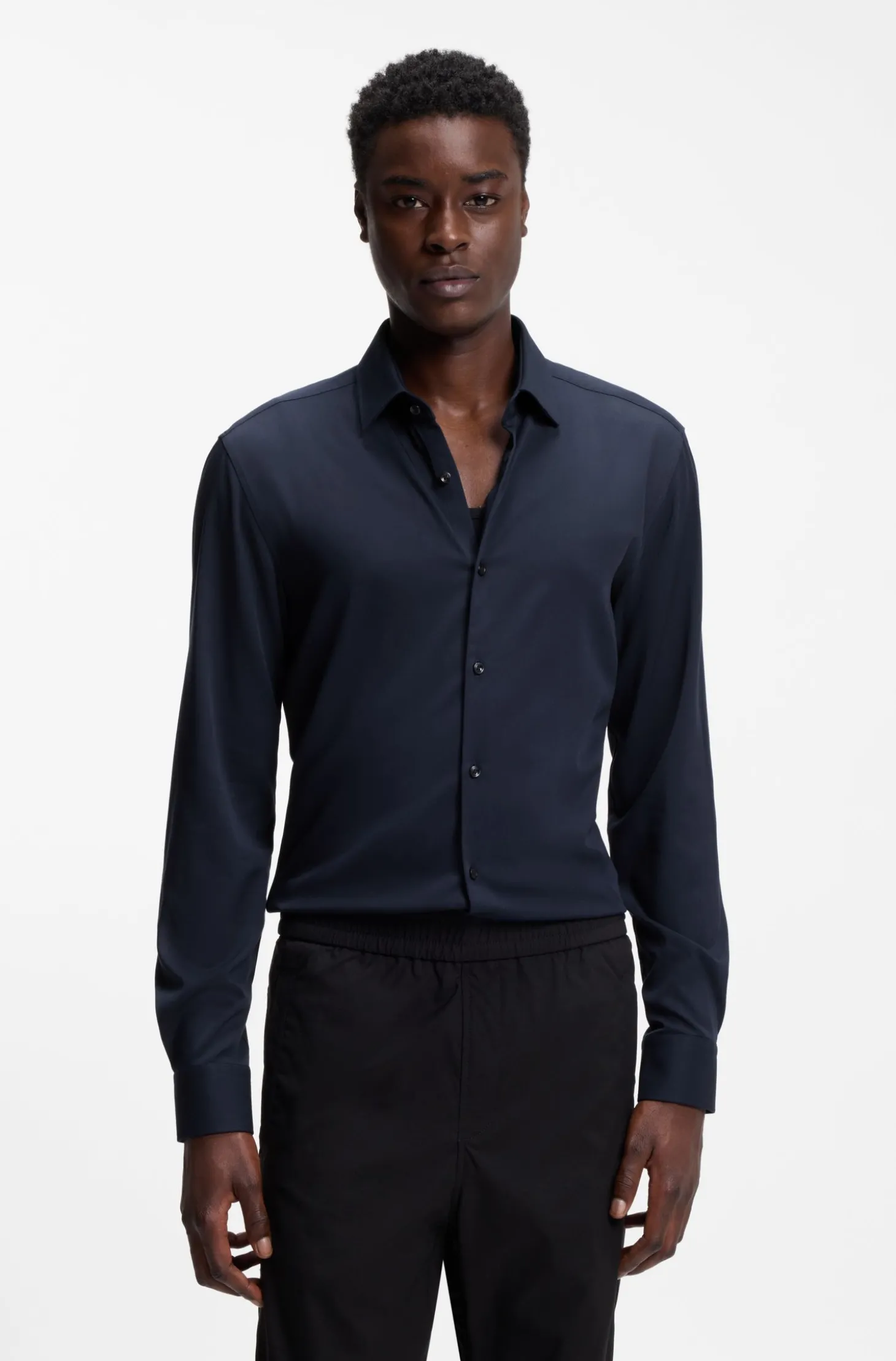 Slim-Fit Hemd aus Stretch-Twill