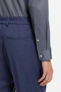 Slim-Fit Hemd aus strukturiertem Performance-Stretch-Gewebe