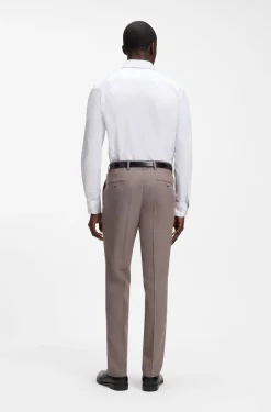 Slim-Fit Hemd aus strukturiertem Baumwoll-Twill