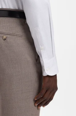 Slim-Fit Hemd aus strukturiertem Baumwoll-Twill