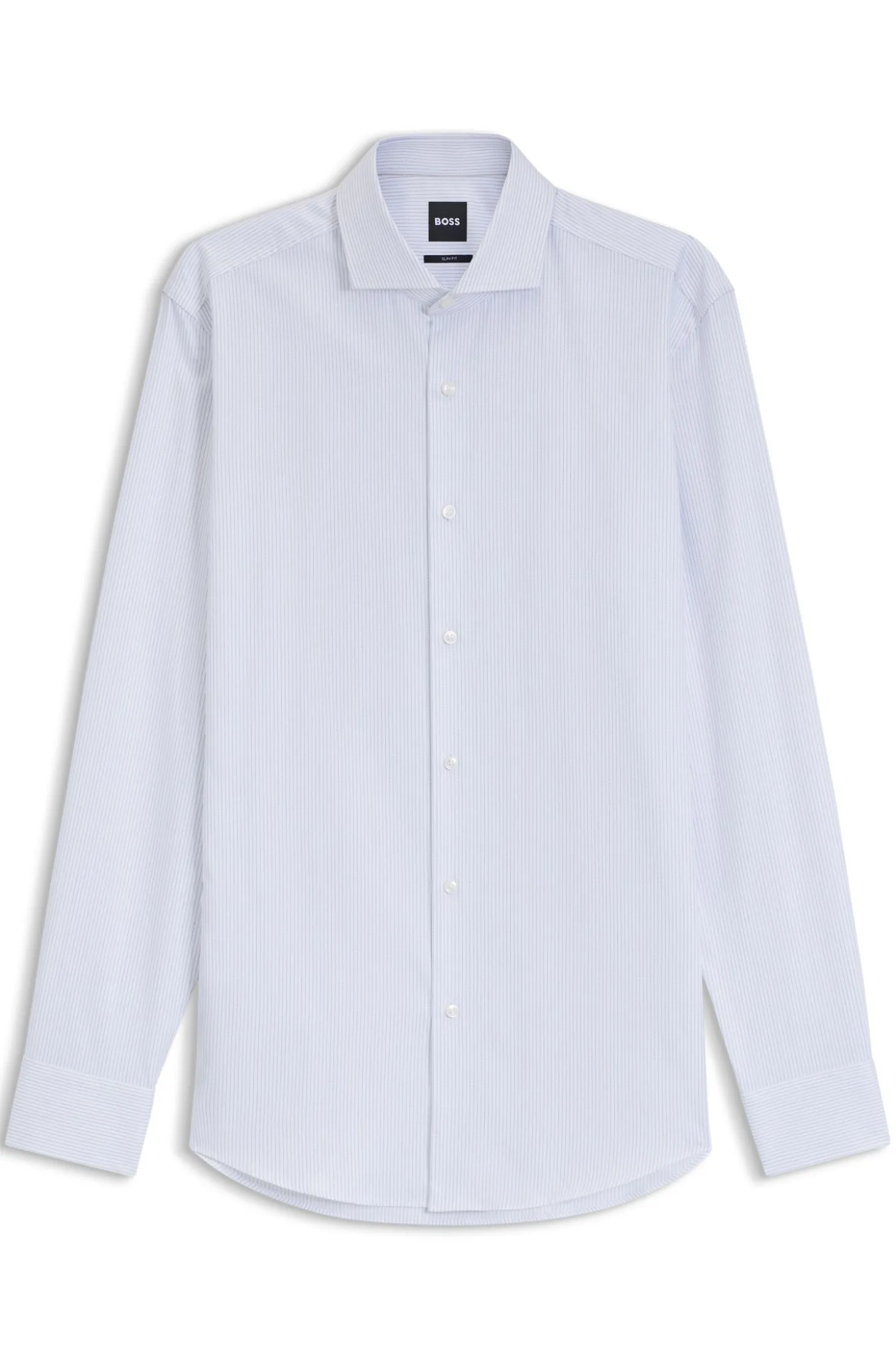 Slim-Fit Hemd aus strukturiertem Baumwoll-Twill