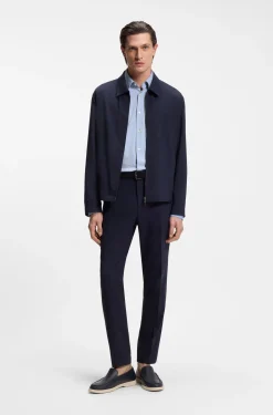 Slim-Fit Hemd aus strukturiertem Performance-Stretch-Gewebe