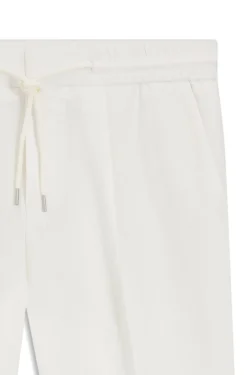 Slim-Fit Hose aus Baumwolle mit Leinen