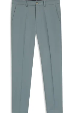 Slim-Fit Hose aus Baumwolle, Seide und Stretch