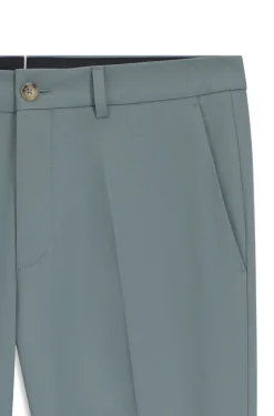 Slim-Fit Hose aus Baumwolle, Seide und Stretch
