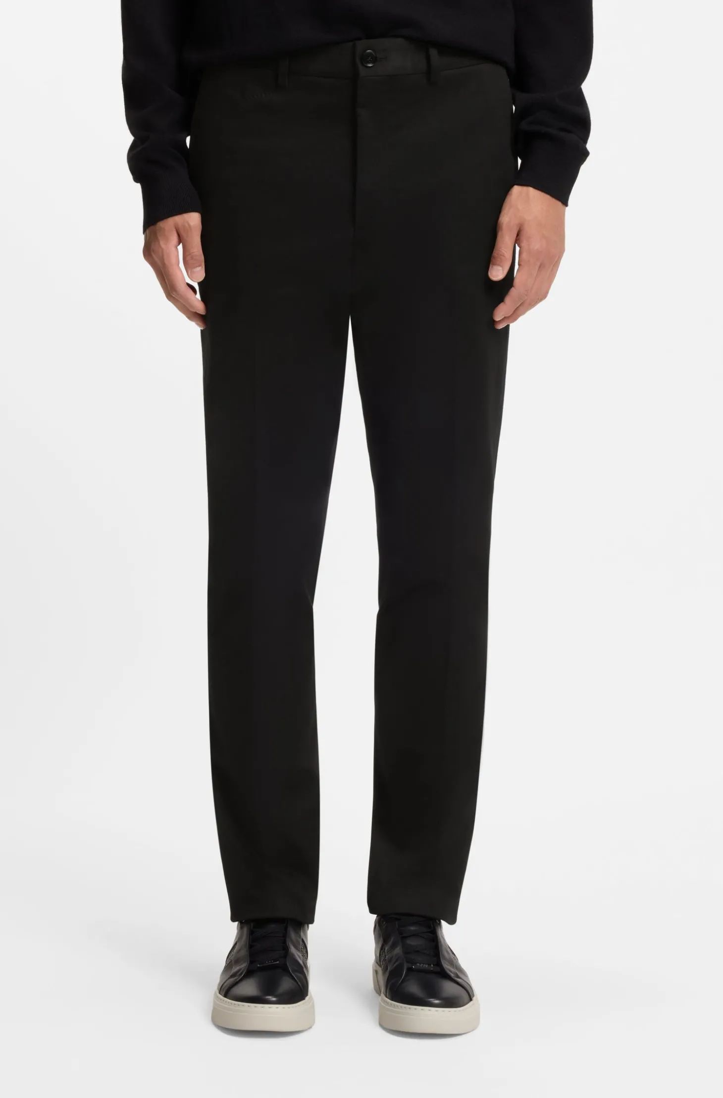 Slim-Fit Hose aus Baumwoll-Mix mit Kaschmir- und Elasthan-Anteil