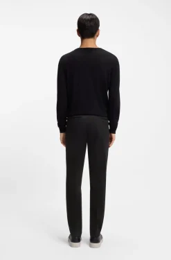 Slim-Fit Hose aus Baumwoll-Mix mit Kaschmir- und Elasthan-Anteil