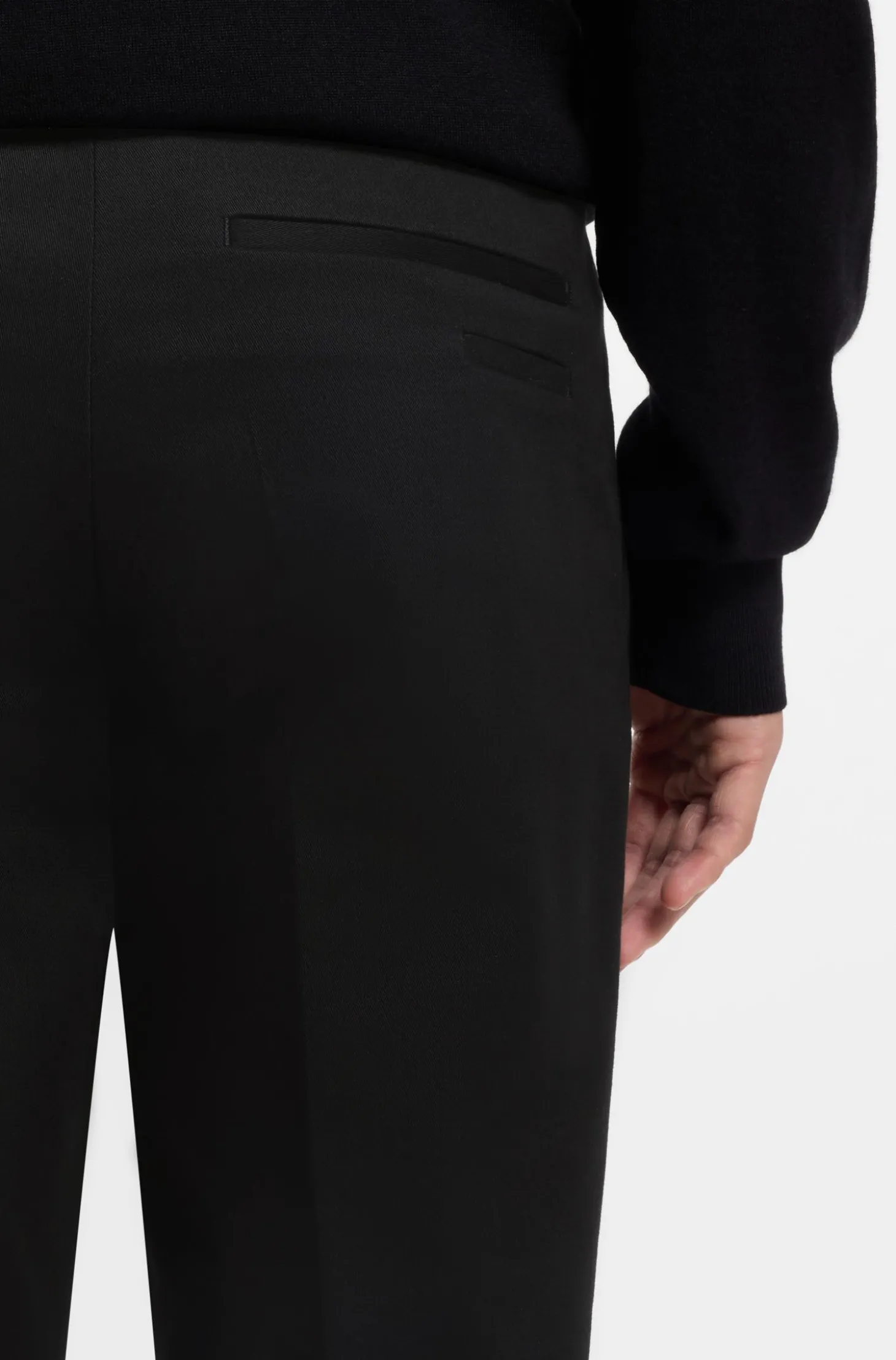 Slim-Fit Hose aus Baumwoll-Mix mit Kaschmir- und Elasthan-Anteil