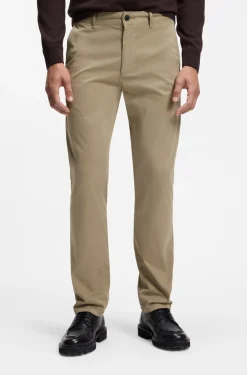 Slim-Fit Hose aus überfärbtem elastischem Satin