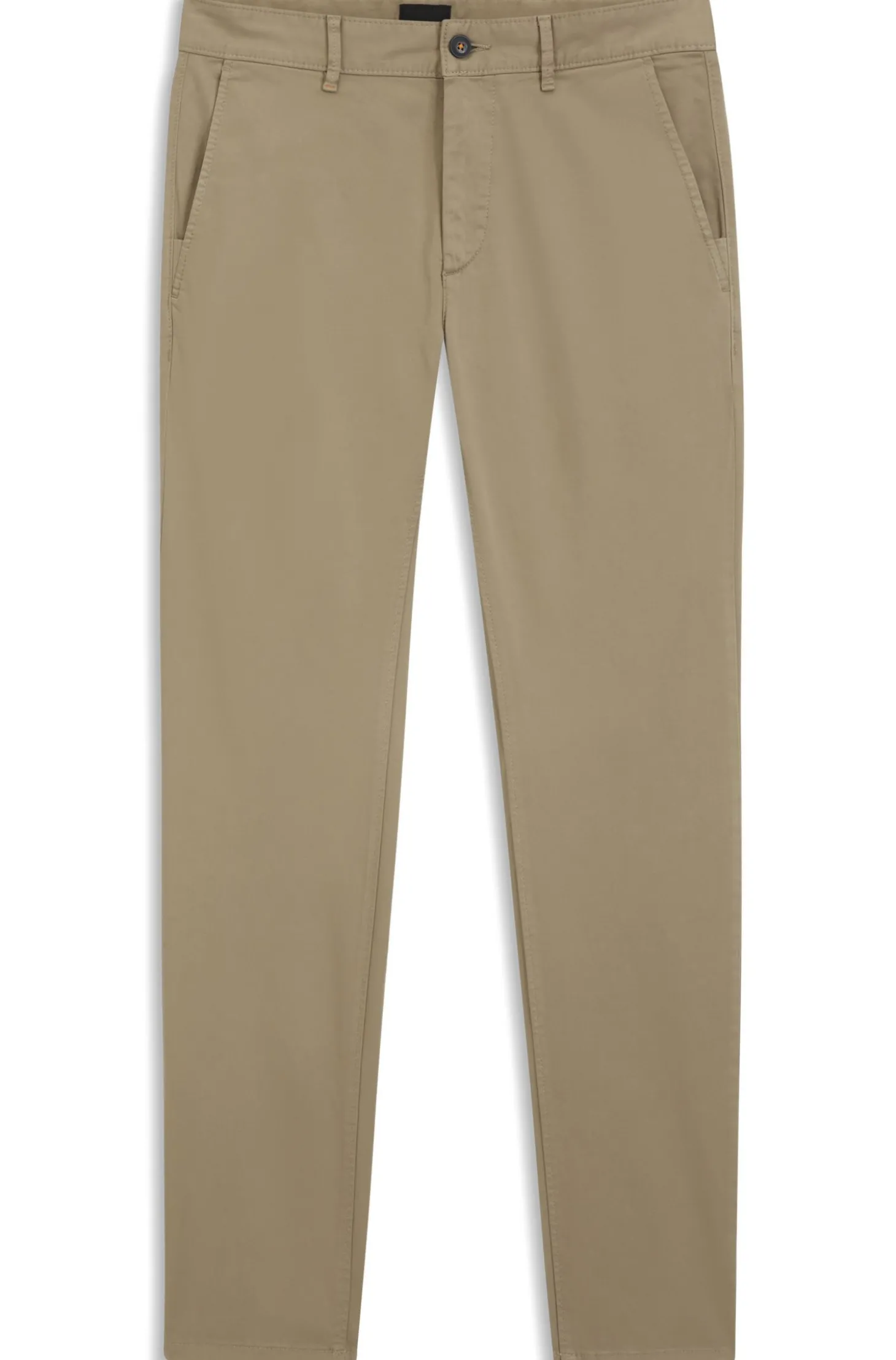 Slim-Fit Hose aus überfärbtem elastischem Satin