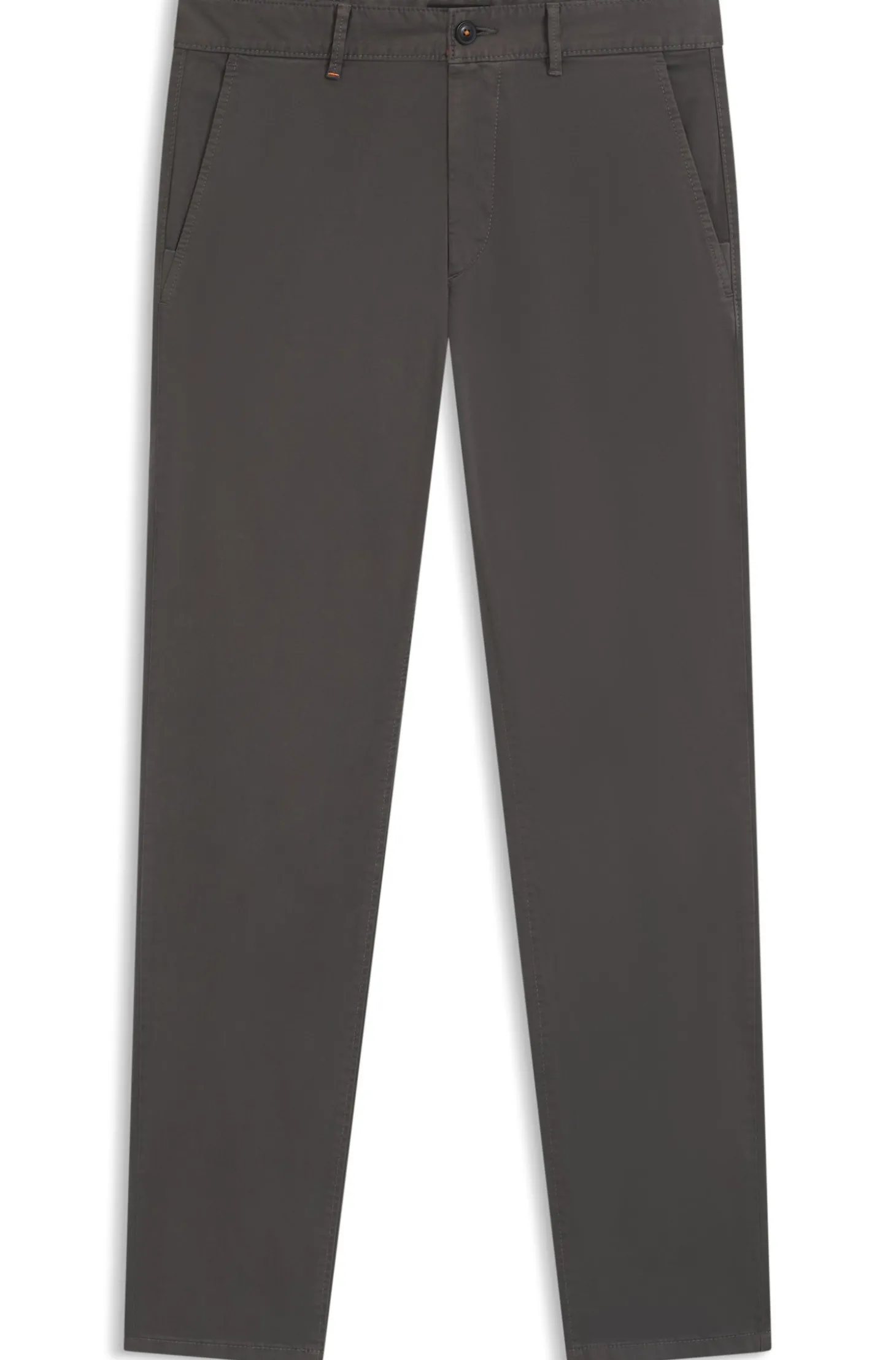 Slim-Fit Hose aus überfärbtem elastischem Satin