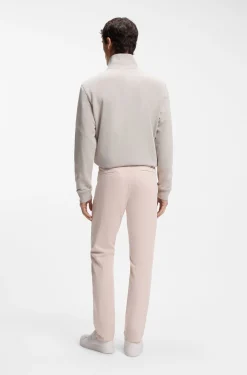 Slim-Fit Hose aus überfärbtem elastischem Satin