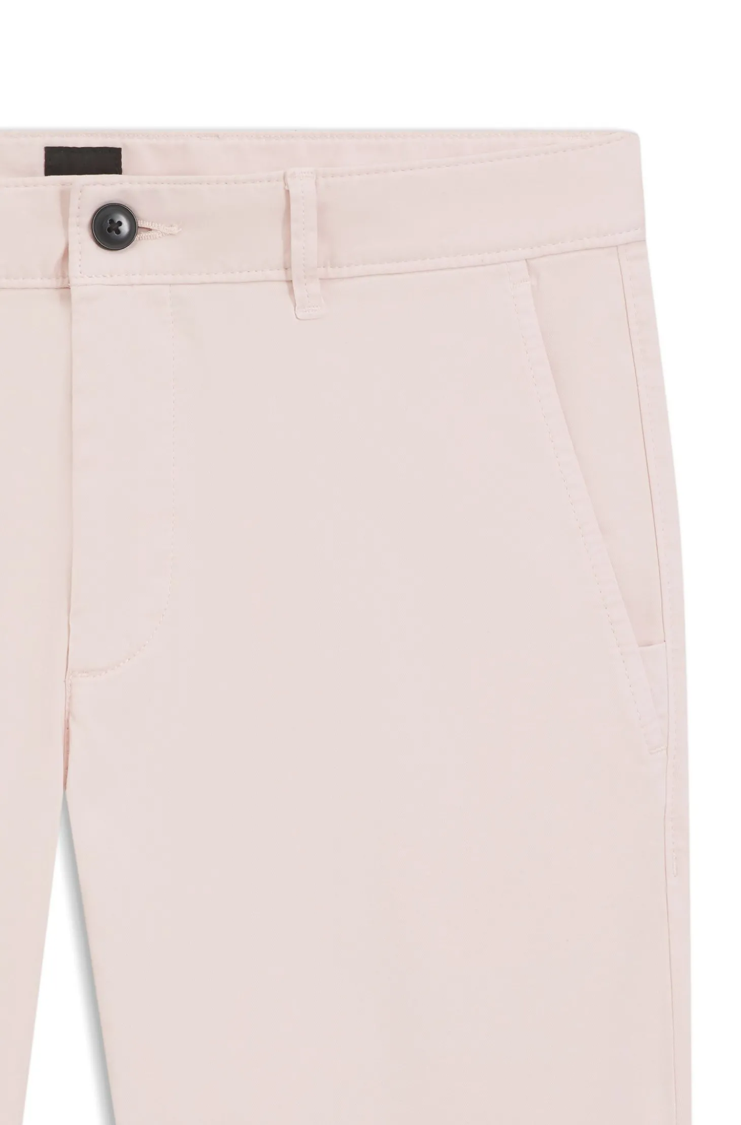Slim-Fit Hose aus überfärbtem elastischem Satin