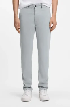 Slim-Fit Hose aus überfärbtem elastischem Satin