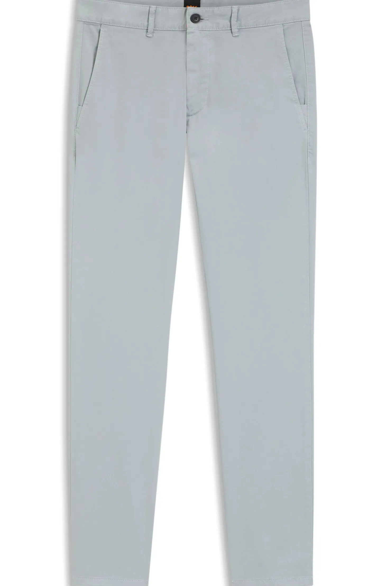 Slim-Fit Hose aus überfärbtem elastischem Satin