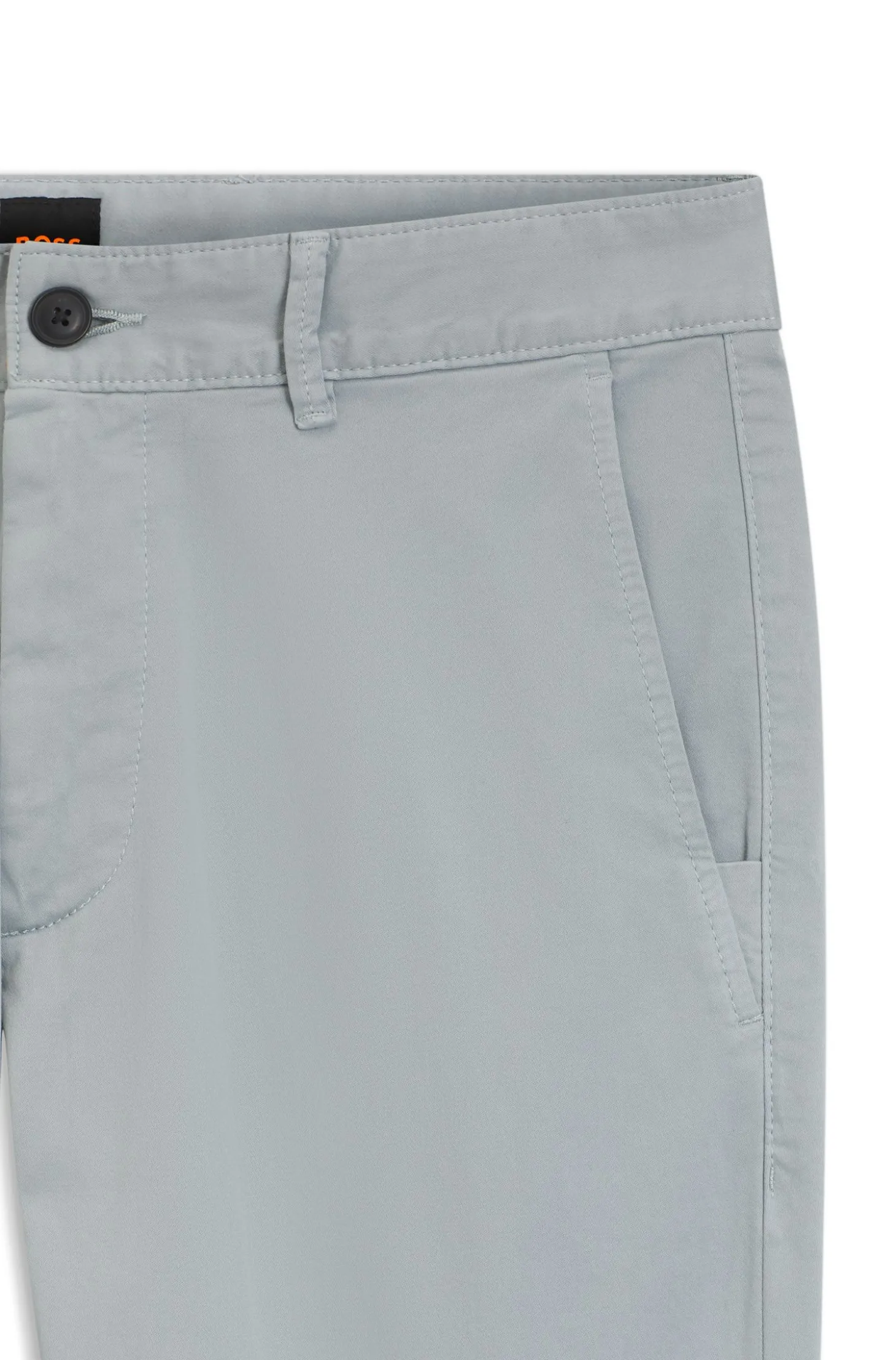 Slim-Fit Hose aus überfärbtem elastischem Satin