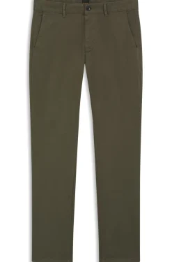 Slim-Fit Hose aus überfärbtem elastischem Satin