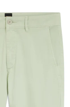 Slim-Fit Hose aus überfärbtem elastischem Satin