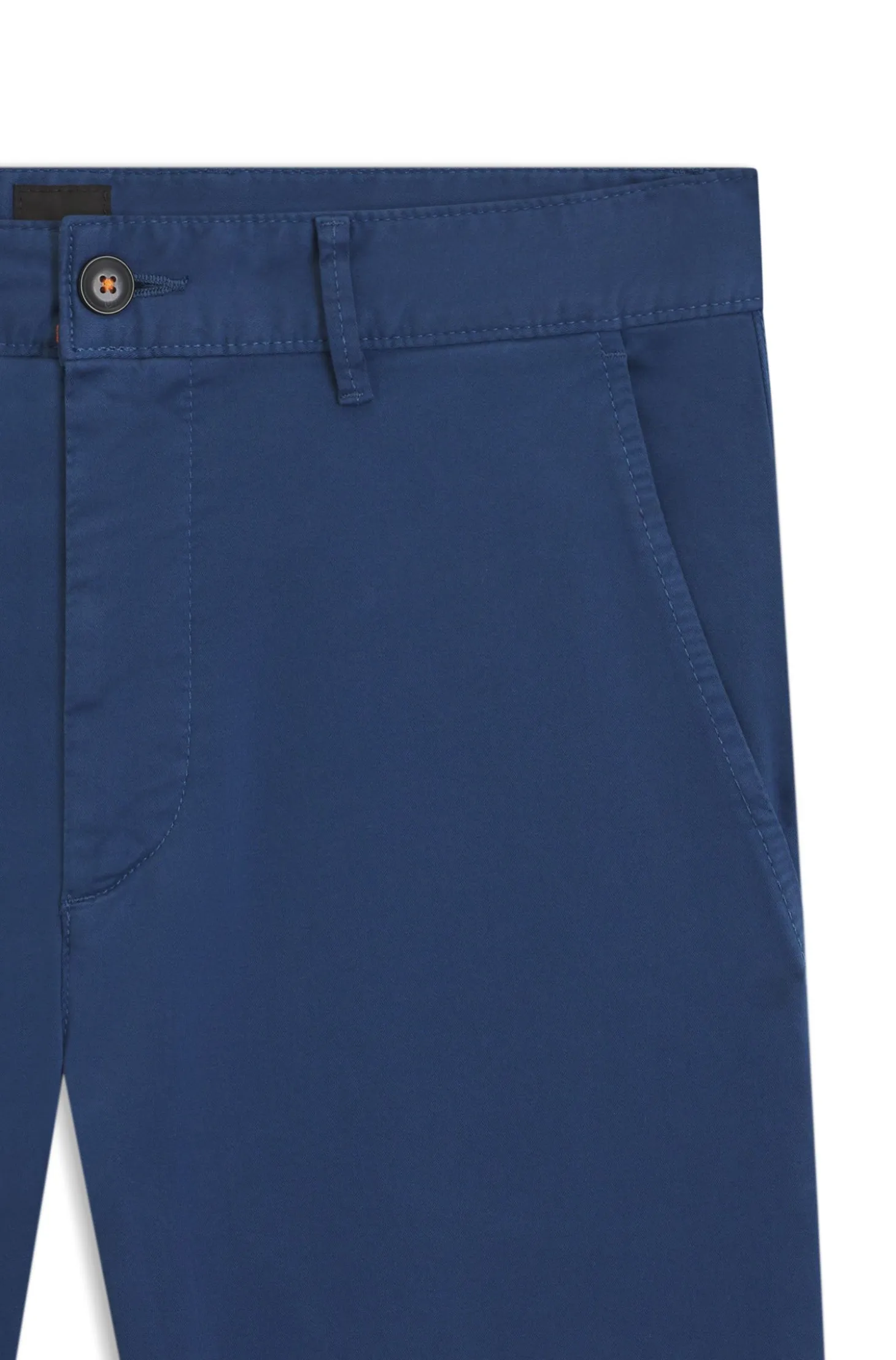 Slim-Fit Hose aus überfärbtem elastischem Satin