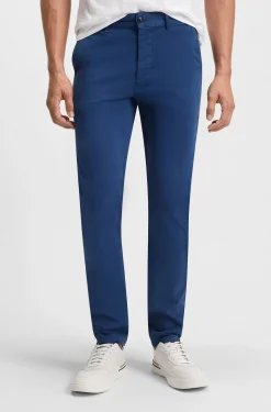 Slim-Fit Hose aus überfärbtem elastischem Satin