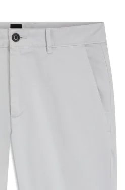 Slim-Fit Hose aus überfärbtem elastischem Satin