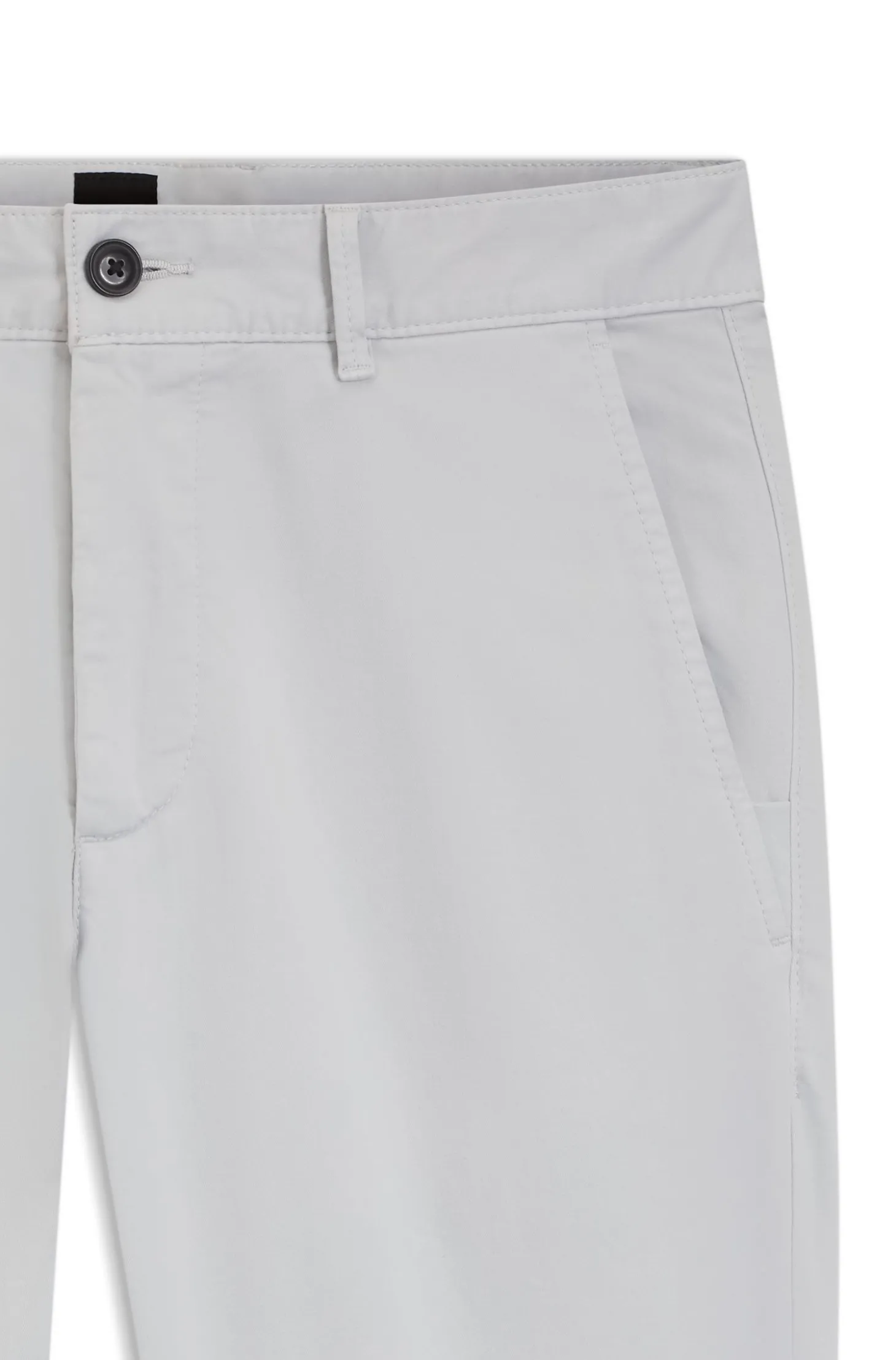 Slim-Fit Hose aus überfärbtem elastischem Satin