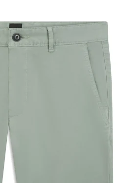 Slim-Fit Hose aus überfärbtem elastischem Satin
