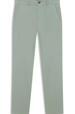 Slim-Fit Hose aus überfärbtem elastischem Satin
