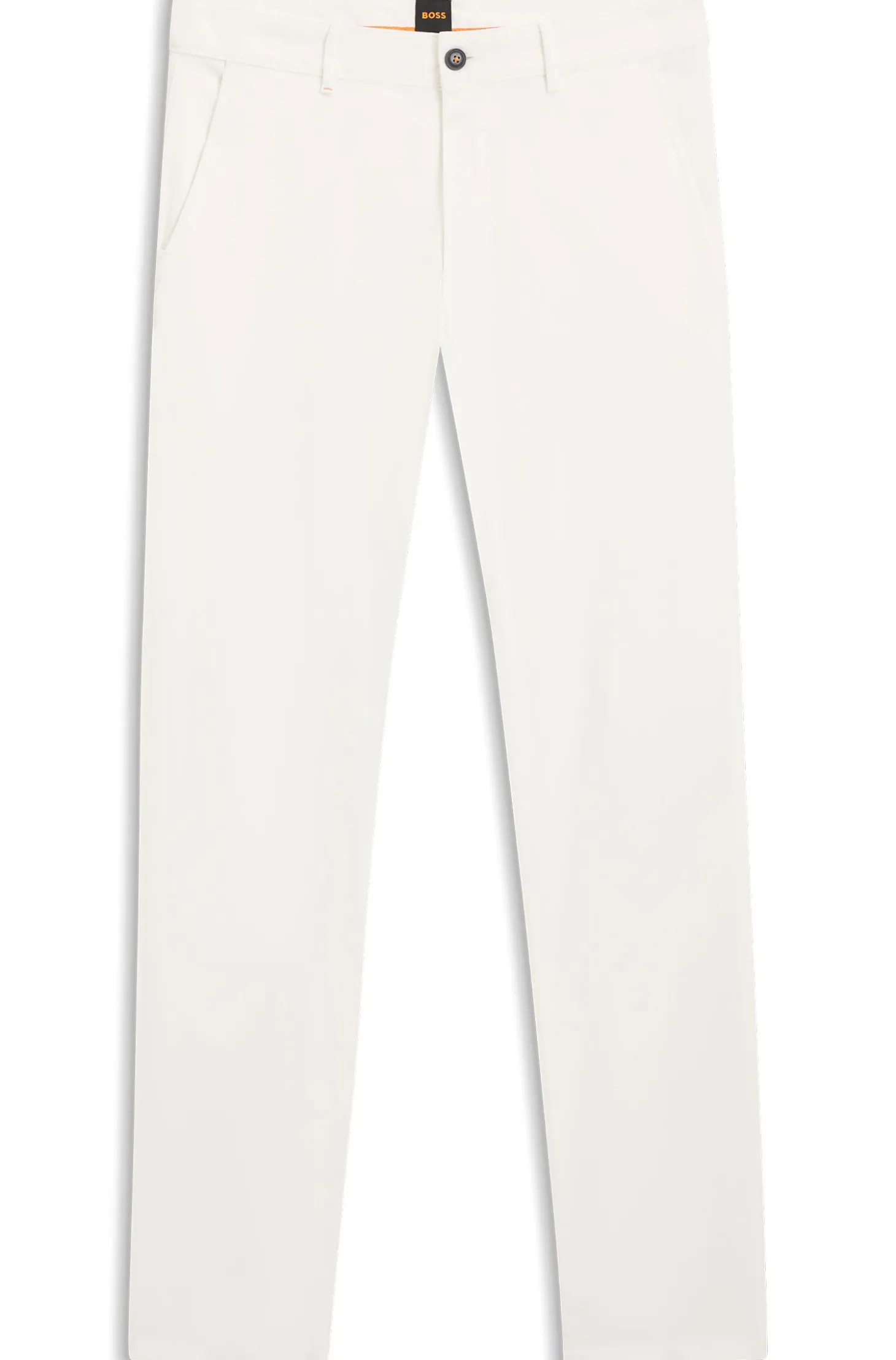 Slim-Fit Hose aus überfärbtem elastischem Satin