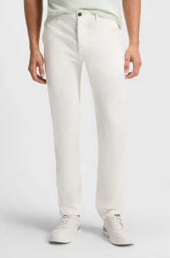 Slim-Fit Hose aus überfärbtem elastischem Satin