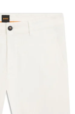 Slim-Fit Hose aus überfärbtem elastischem Satin
