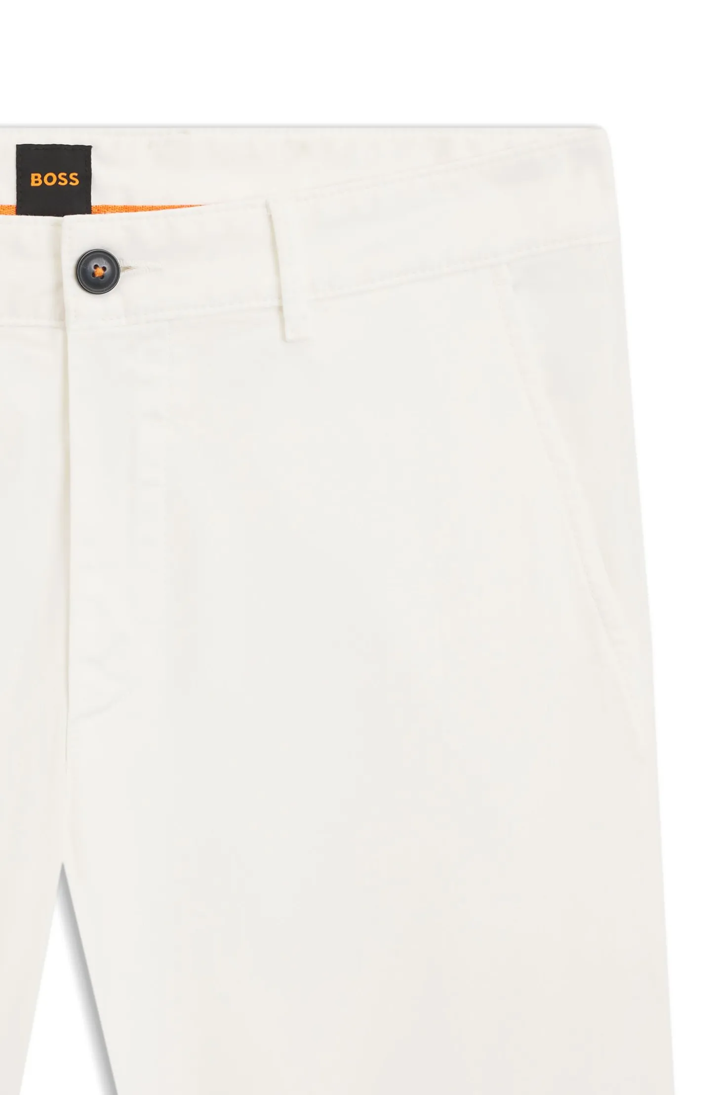 Slim-Fit Hose aus überfärbtem elastischem Satin