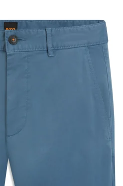 Slim-Fit Hose aus überfärbtem elastischem Satin