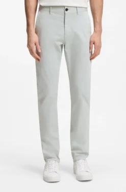 Slim-Fit Hose aus überfärbtem elastischem Satin