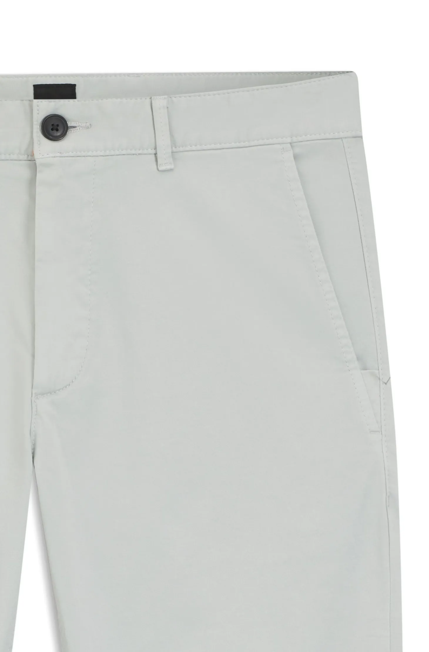 Slim-Fit Hose aus überfärbtem elastischem Satin