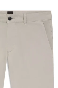 Slim-Fit Hose aus überfärbtem elastischem Satin