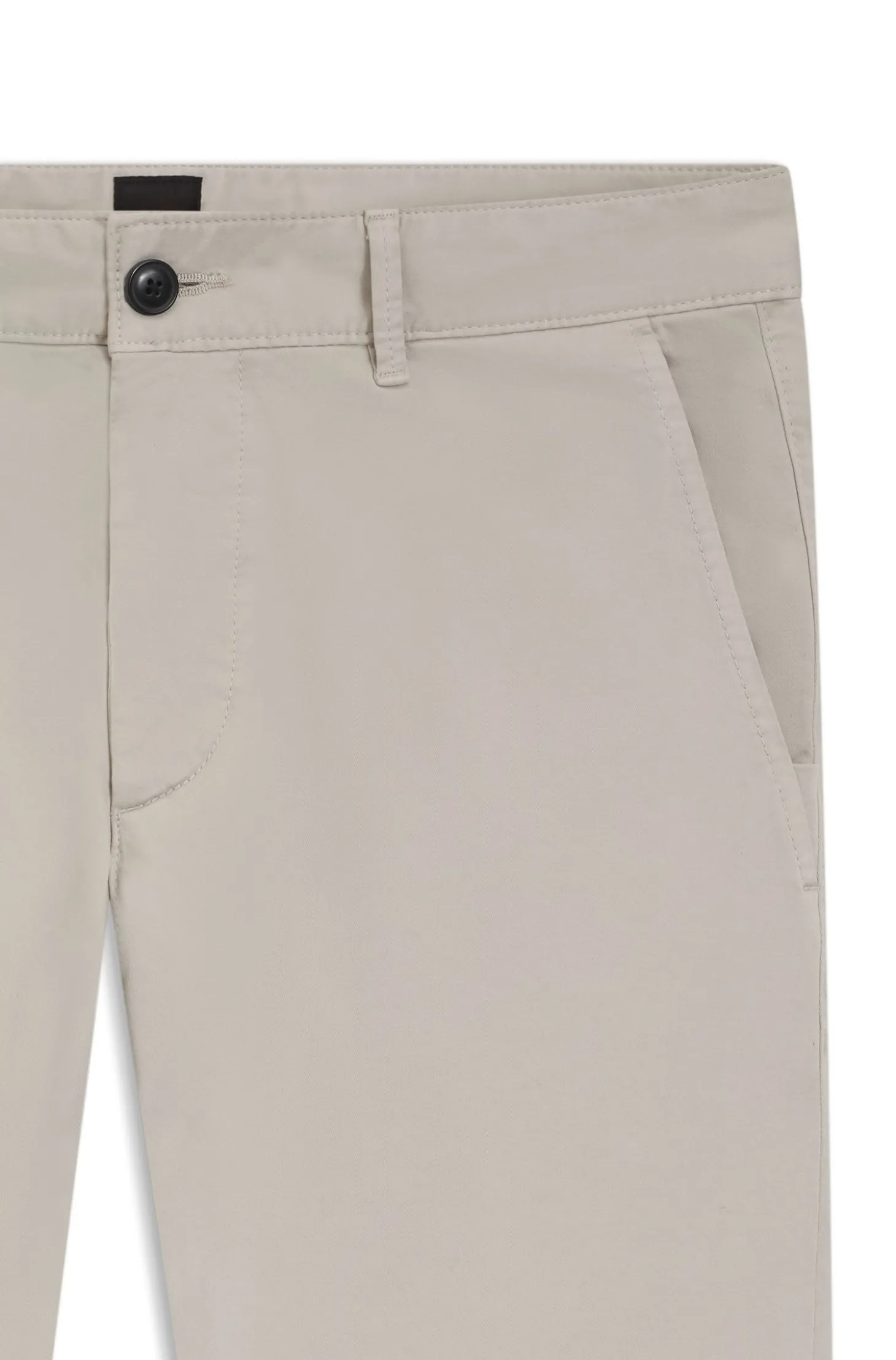 Slim-Fit Hose aus überfärbtem elastischem Satin