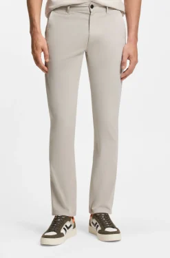 Slim-Fit Hose aus überfärbtem elastischem Satin