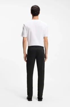 Slim-Fit Hose aus überfärbtem elastischem Satin