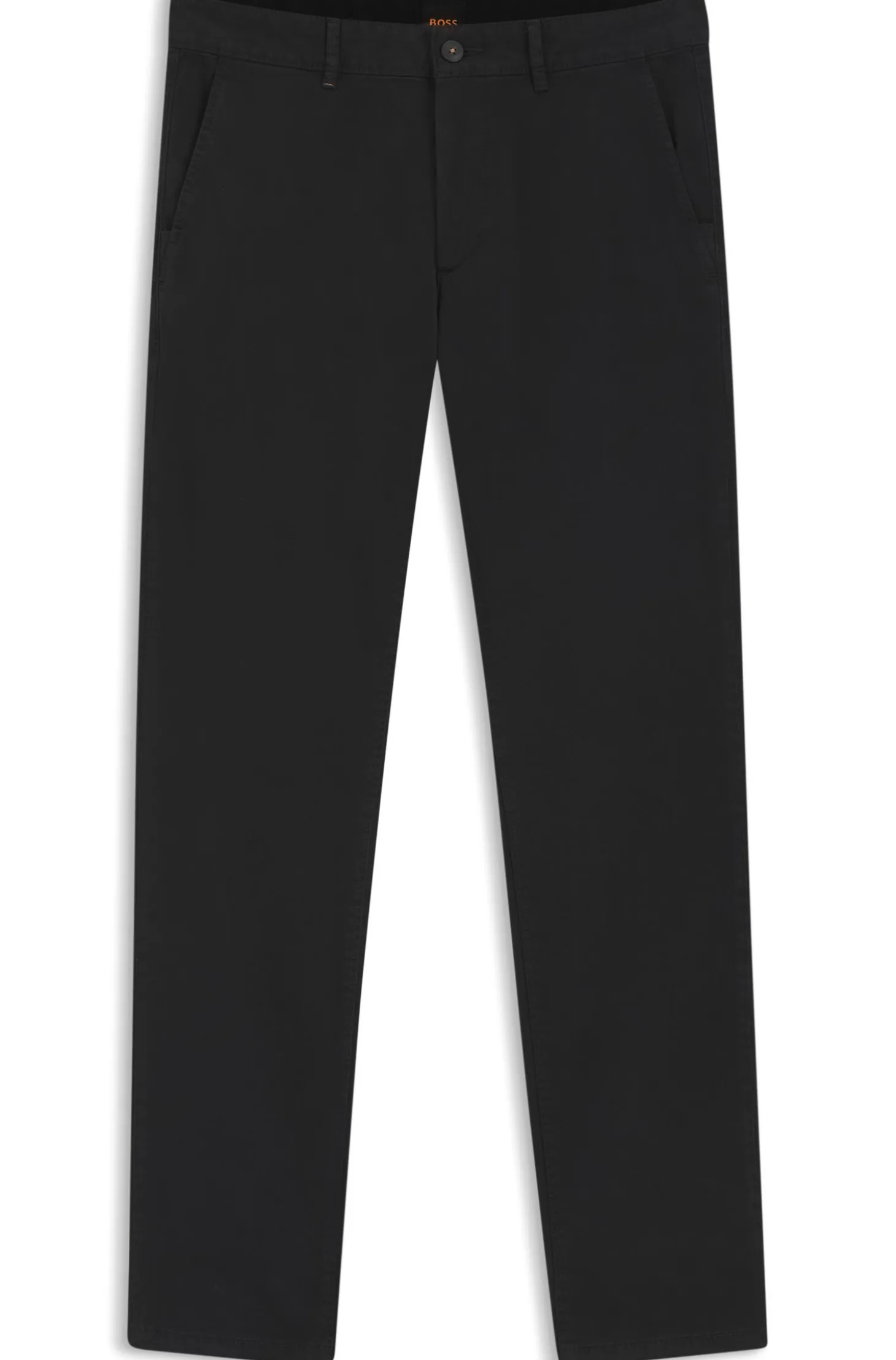 Slim-Fit Hose aus überfärbtem elastischem Satin