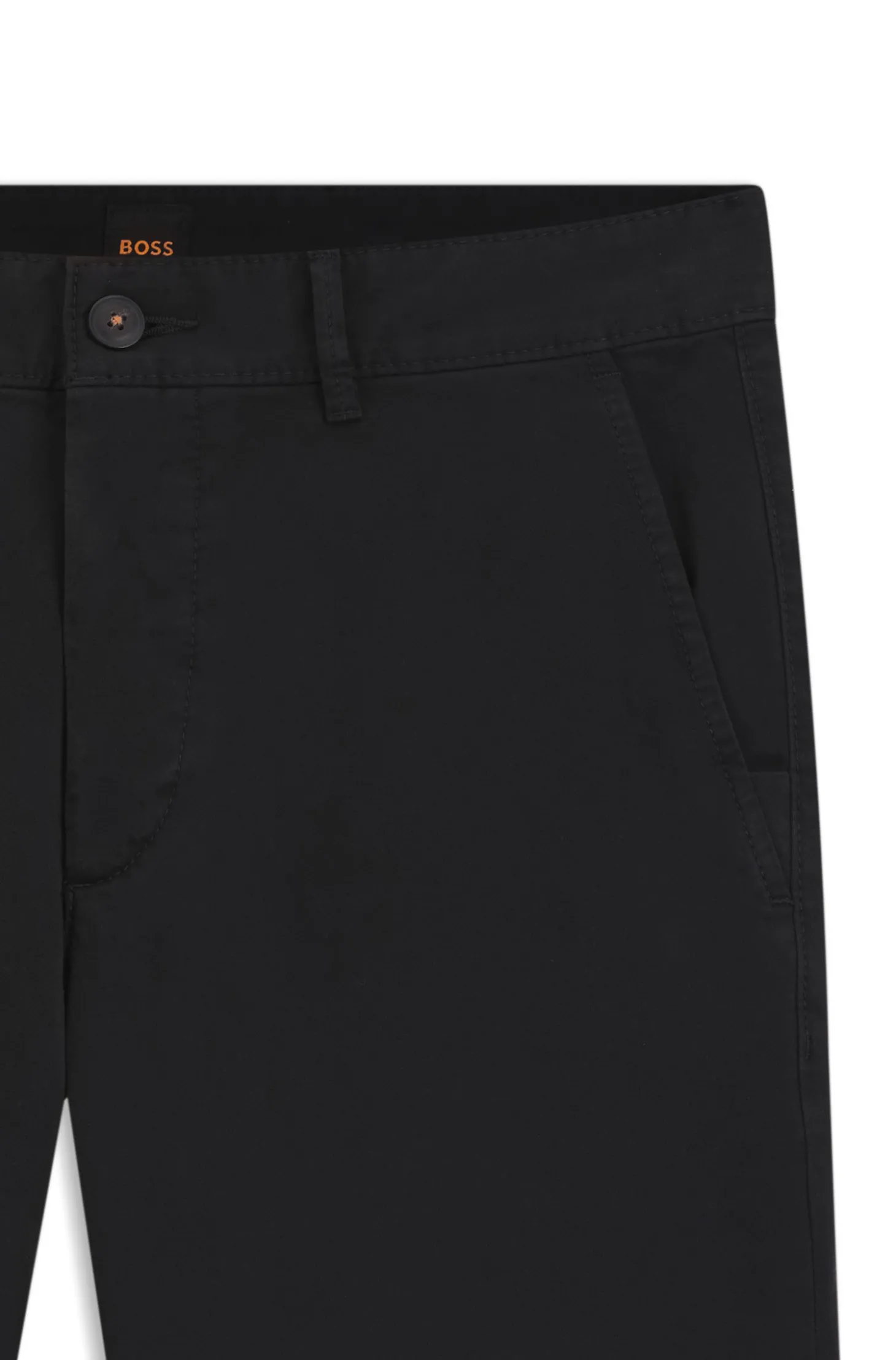 Slim-Fit Hose aus überfärbtem elastischem Satin