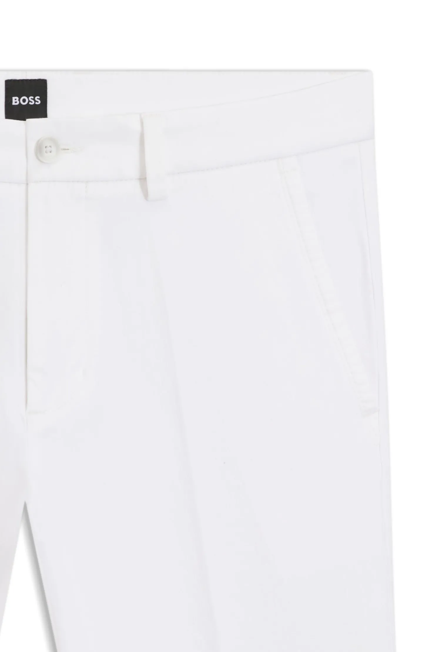 Slim-Fit Hose aus elastischer Baumwoll-Gabardine