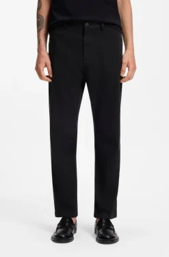 Slim-Fit Hose aus elastischer Baumwoll-Gabardine