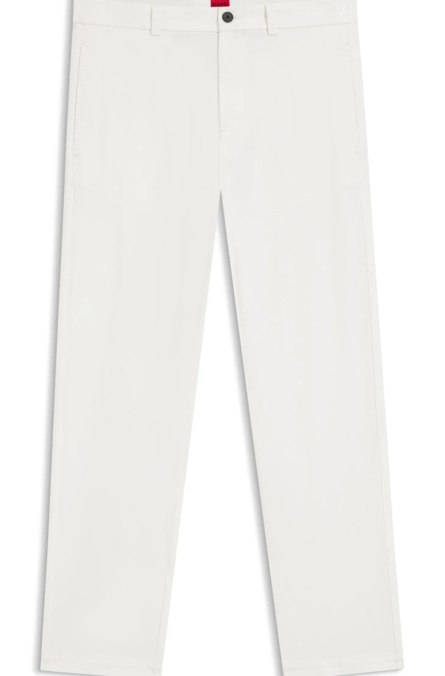Slim-Fit Hose aus elastischer Baumwoll-Gabardine