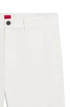 Slim-Fit Hose aus elastischer Baumwoll-Gabardine