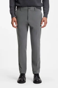 Slim-Fit Hose aus elastischer Baumwoll-Gabardine