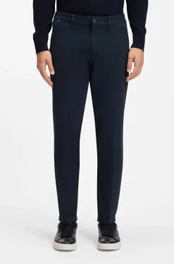 Slim-Fit Hose aus elastischer Baumwoll-Gabardine
